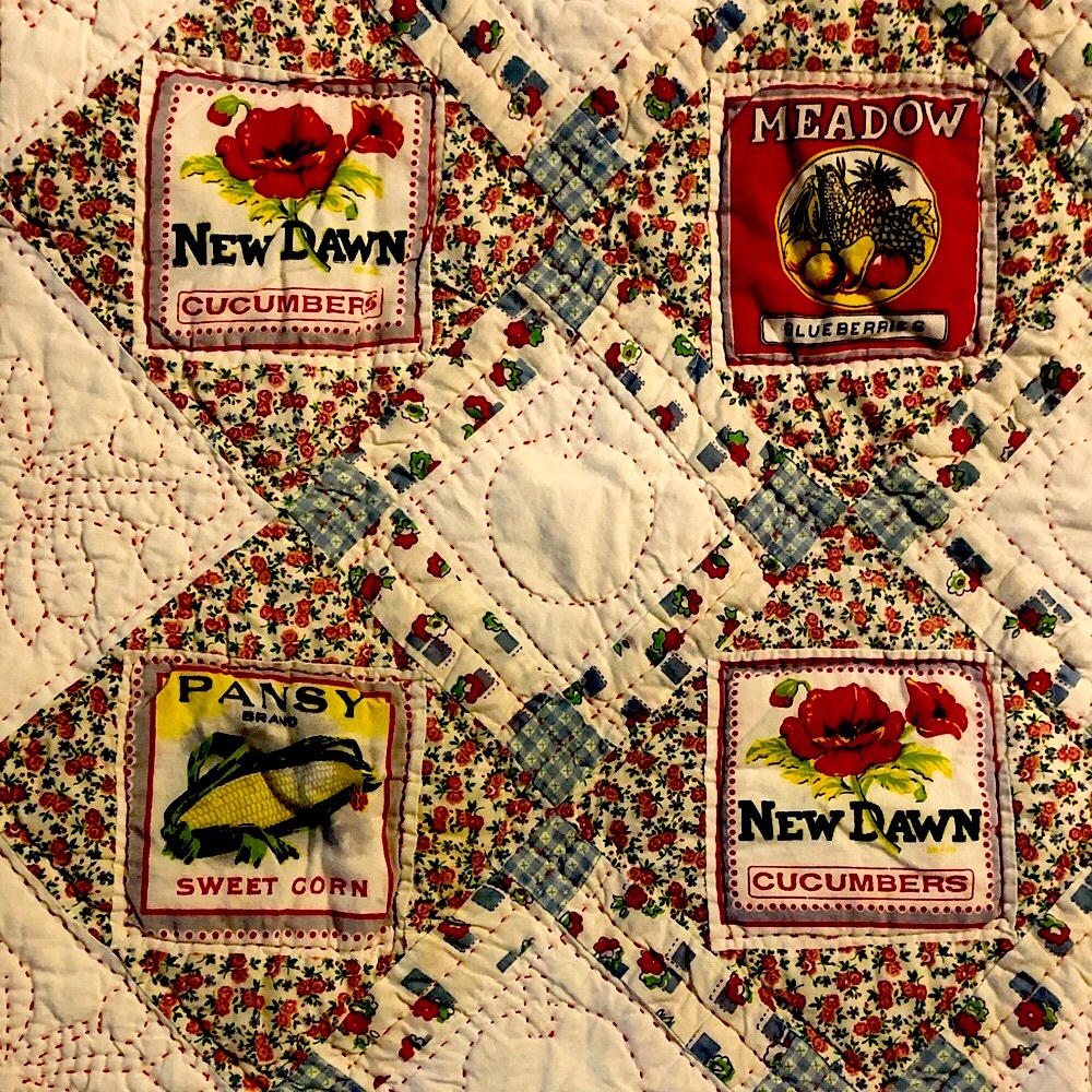 Farmhouse Inspired Handmade Seed Quilt 49x58